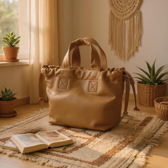 Madewell Piazza Crossbody Bag Purse Top Handles Leather Timber Beam NH025 - Picture 9 of 10